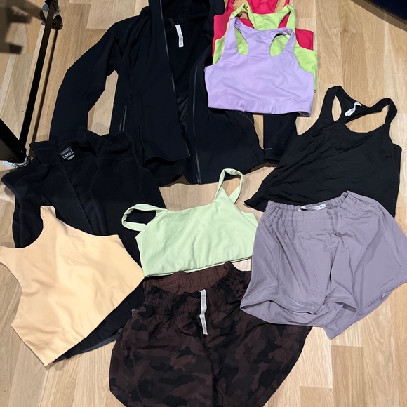 Lot of 10x Lululemon, Girlfriend Collective, REI, Sizes 10-12 Or Large